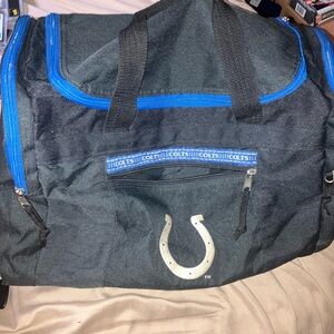 Indianapolis colts NFL football team logo travel duffel bag gym /cary on luggage
